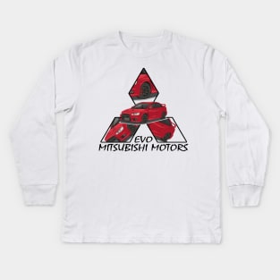 Mitsubishi Lancer EVO X Kids Long Sleeve T-Shirt